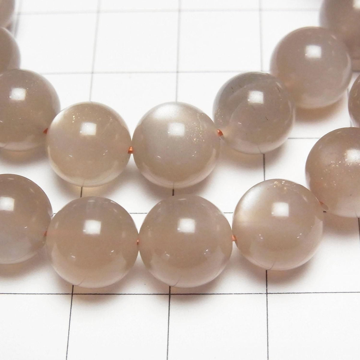 Brown Moonstone AAA- Round 10mm 1strand beads (Bracelet)