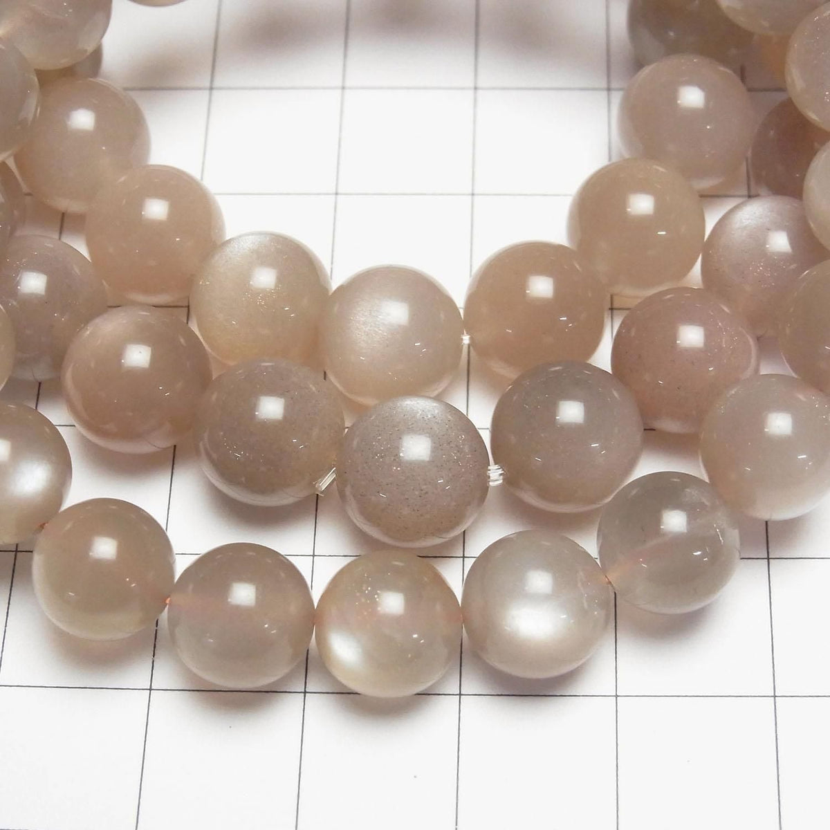 Brown Moonstone AAA- Round 10mm 1strand beads (Bracelet)