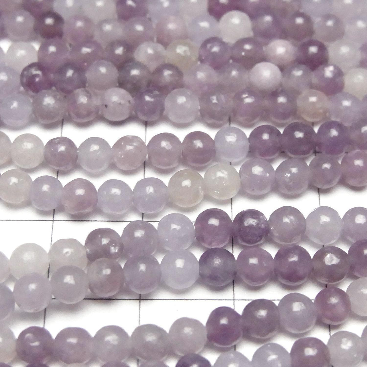 Lepidolite AA Round 4mm 1strand beads (aprx.14inch/35cm)