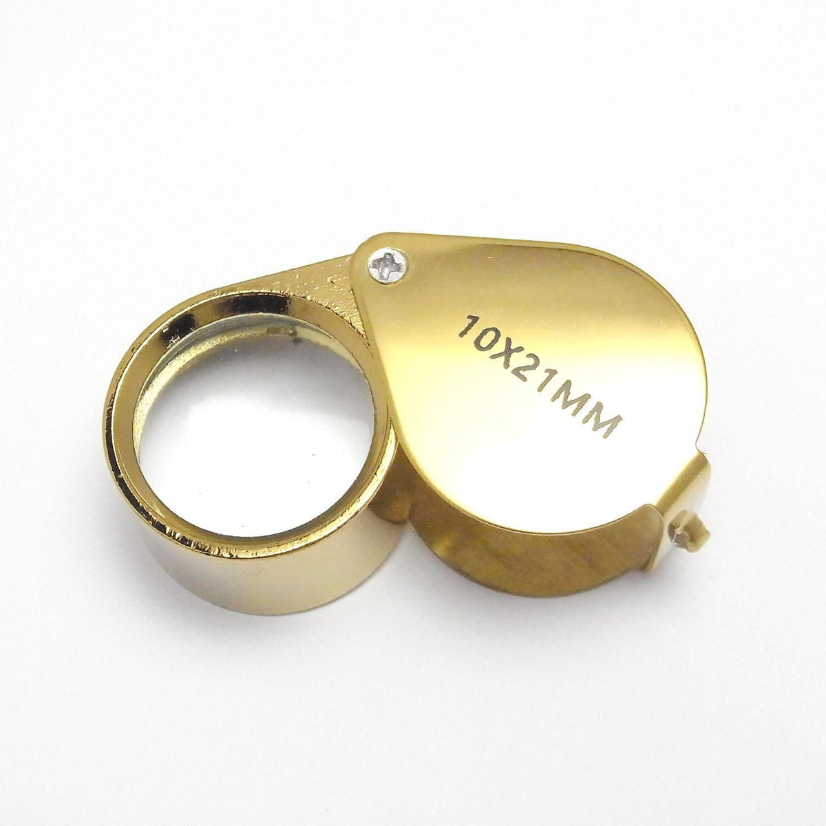 Jewelry Loupe (Magnifying Glass) 10x Magnification 10x21mm [Gold] 1pc