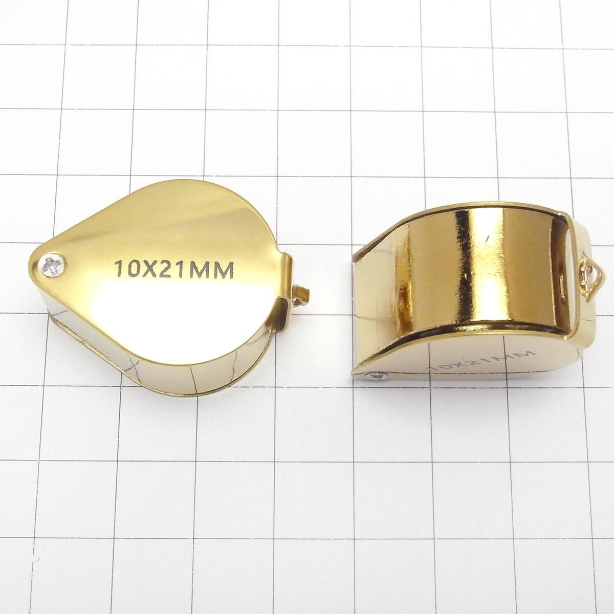 Jewelry Loupe (Magnifying Glass) 10x Magnification 10x21mm [Gold] 1pc