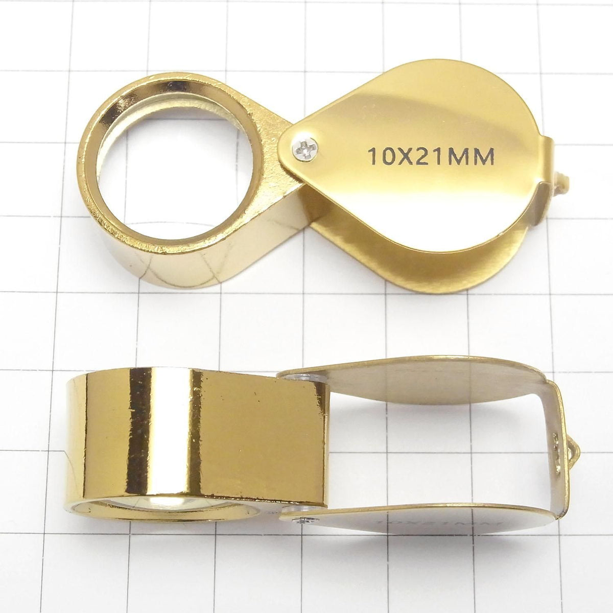 Jewelry Loupe (Magnifying Glass) 10x Magnification 10x21mm [Gold] 1pc