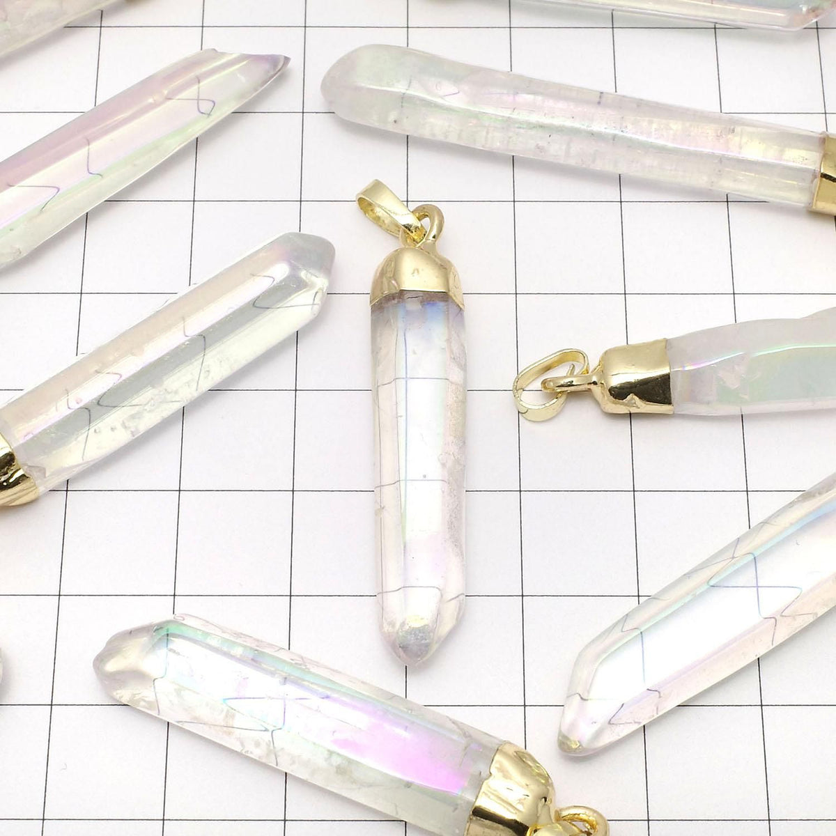 Crystal AA++ Point Pendant with AB Coating 1pc
