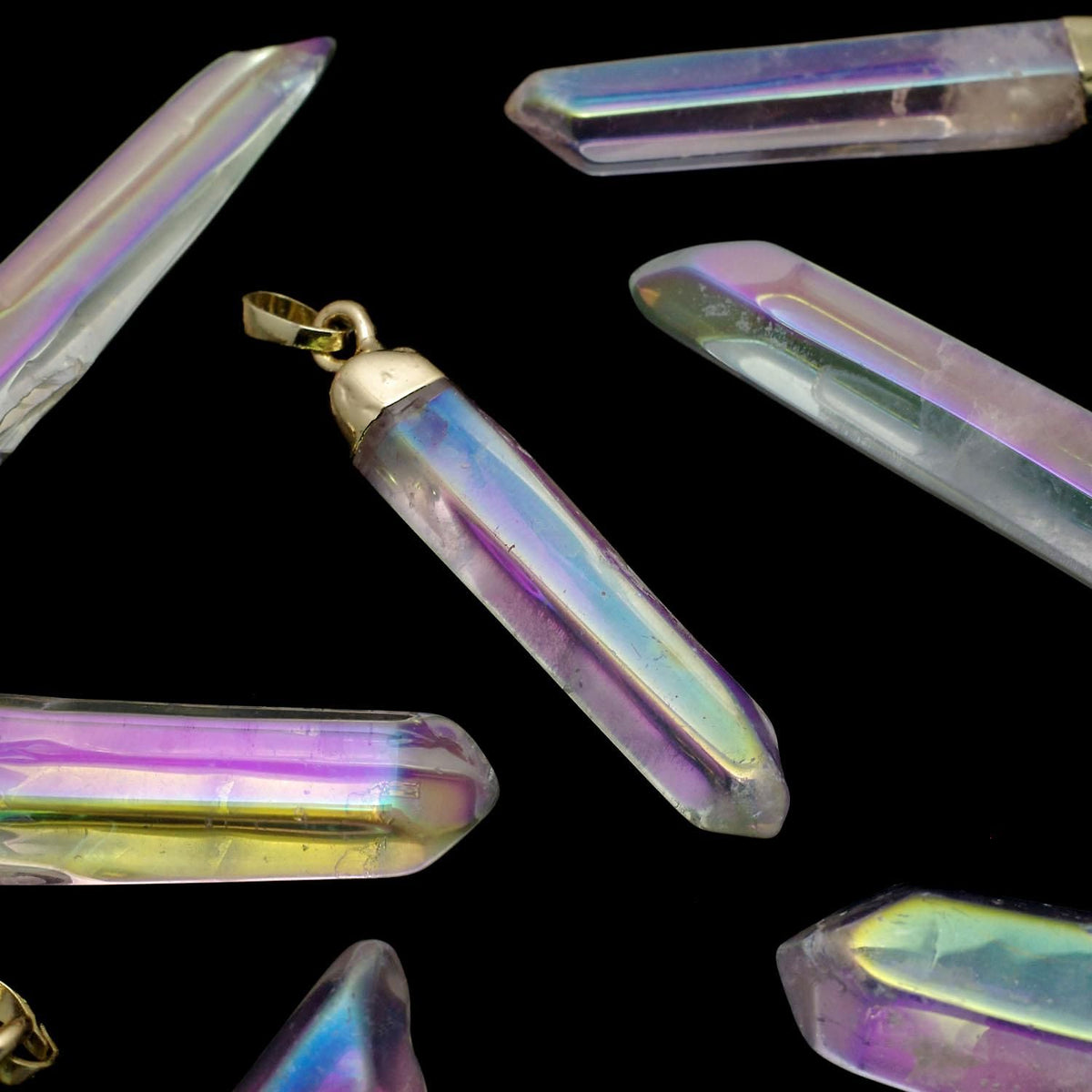 Crystal AA++ Point Pendant with AB Coating 1pc