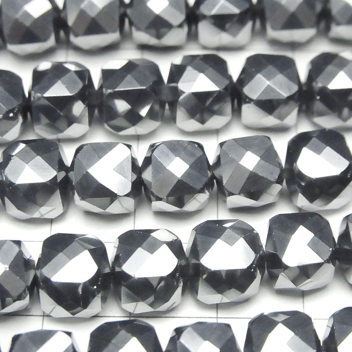 Terahertz Cube Shape 8x8x8mm 1strand beads (aprx.15inch/36cm)High Quality!