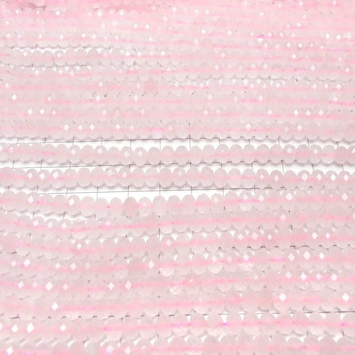 Rose Quartz AA++ Faceted Button Rondelle 6x6x4mm 1strand beads (aprx.15inch/38cm)High Quality!