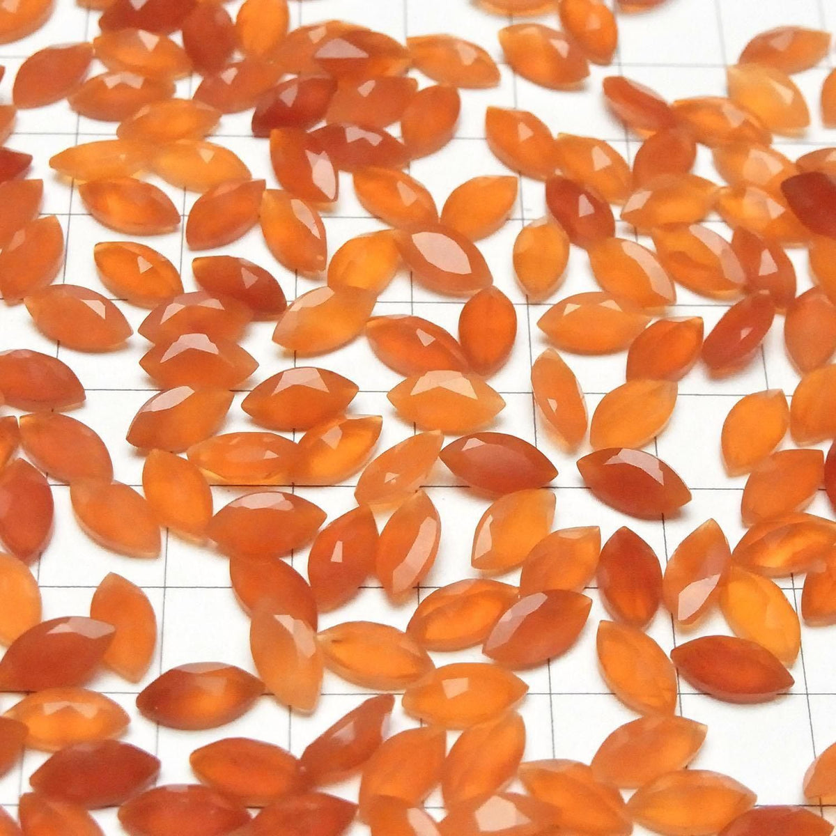 High Quality Carnelian AAA Loose stone Marquise Faceted 10x5mm 3pcs