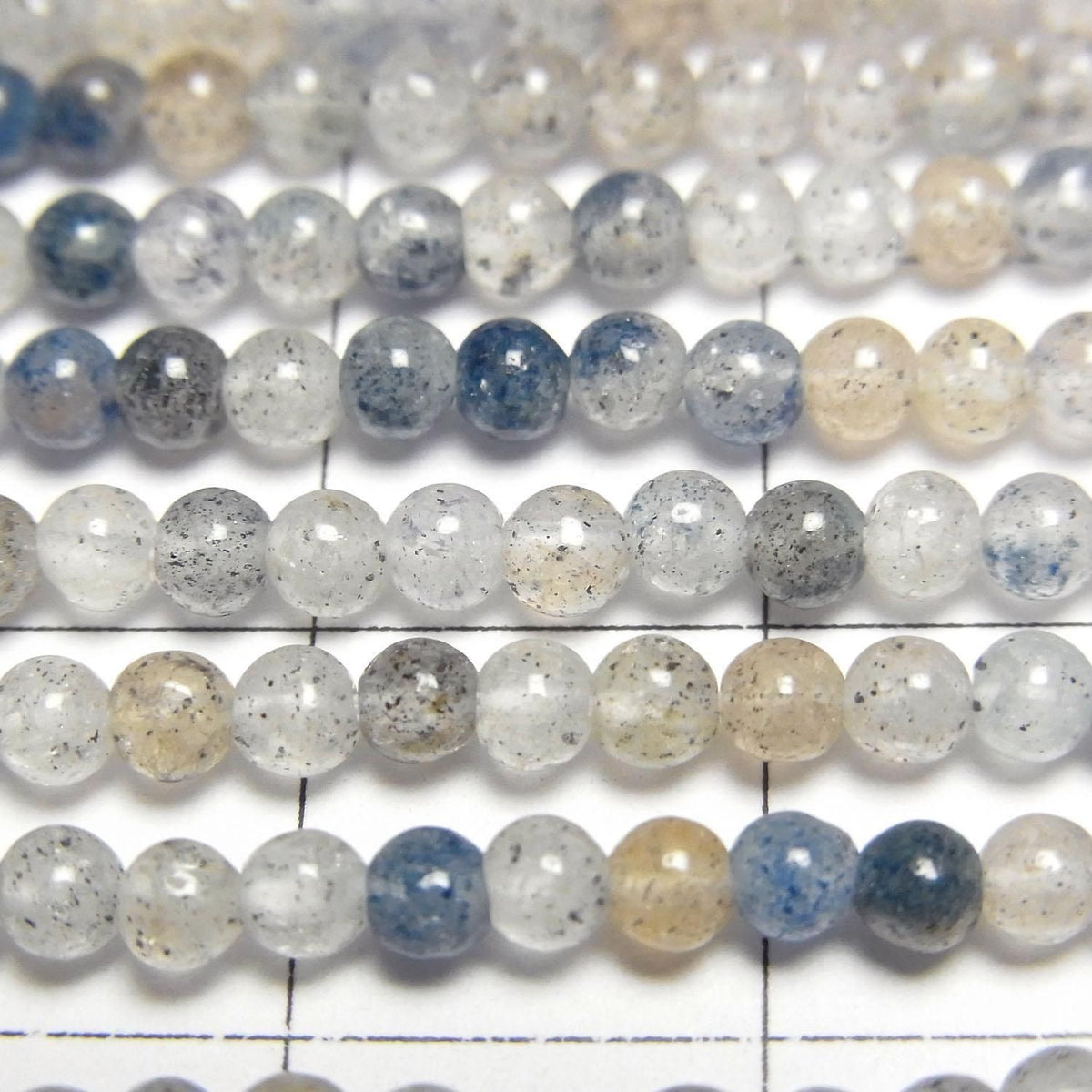 Lazurite in Quartz Small Size Round 3mm 1strand beads (approx. 15 inches/36 cm)