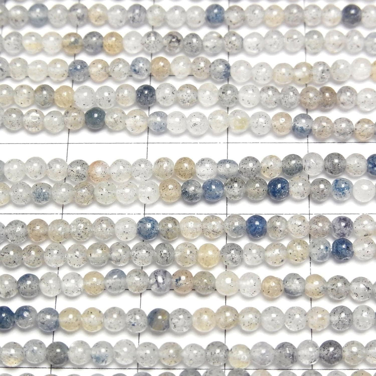 Lazurite in Quartz Small Size Round 3mm 1strand beads (approx. 15 inches/36 cm)