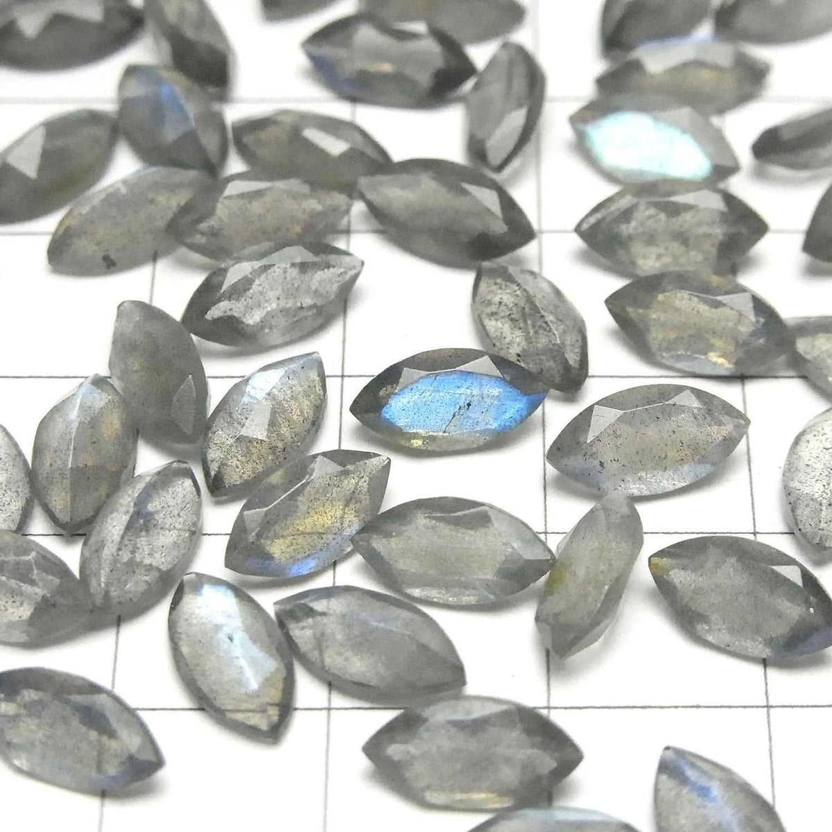 High Quality Blue Labradorite AAA Loose stone Marquise Faceted 10x5mm 3pcs