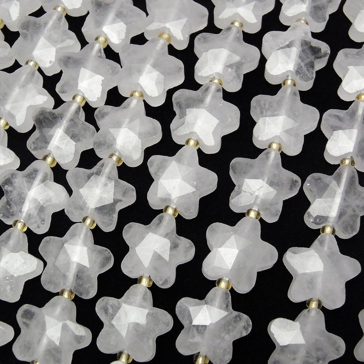 Crystal AA++ Faceted Star 14x14mm half or 1strand beads (approx. 15 inches/36 cm)