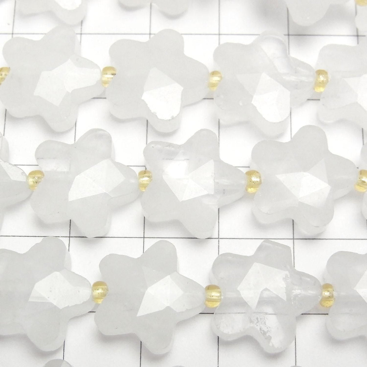 Crystal AA++ Faceted Star 14x14mm half or 1strand beads (approx. 15 inches/36 cm)