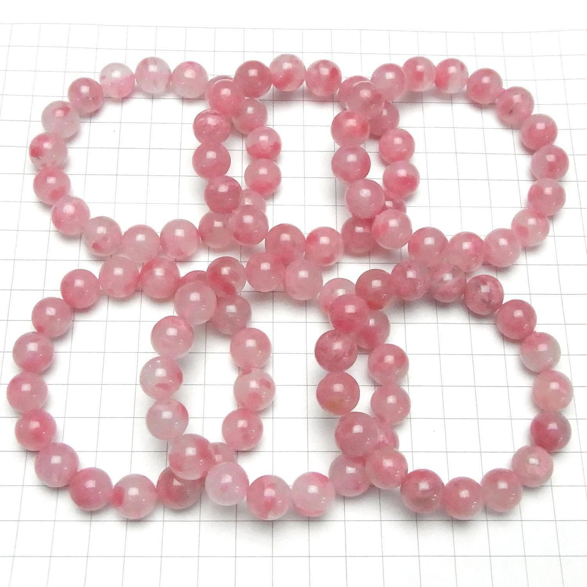 Rhodonite Silica AA++ Round 12mm 1strand beads (Bracelet)