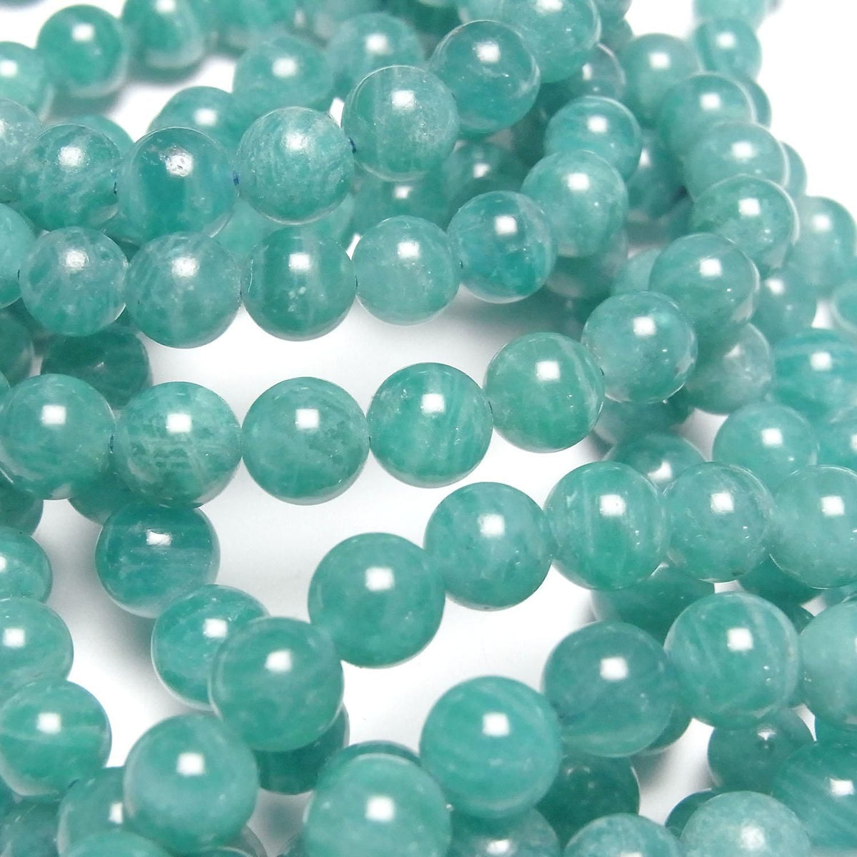 Russian Amazonite AAA Round 7mm 1strand beads (Bracelet)