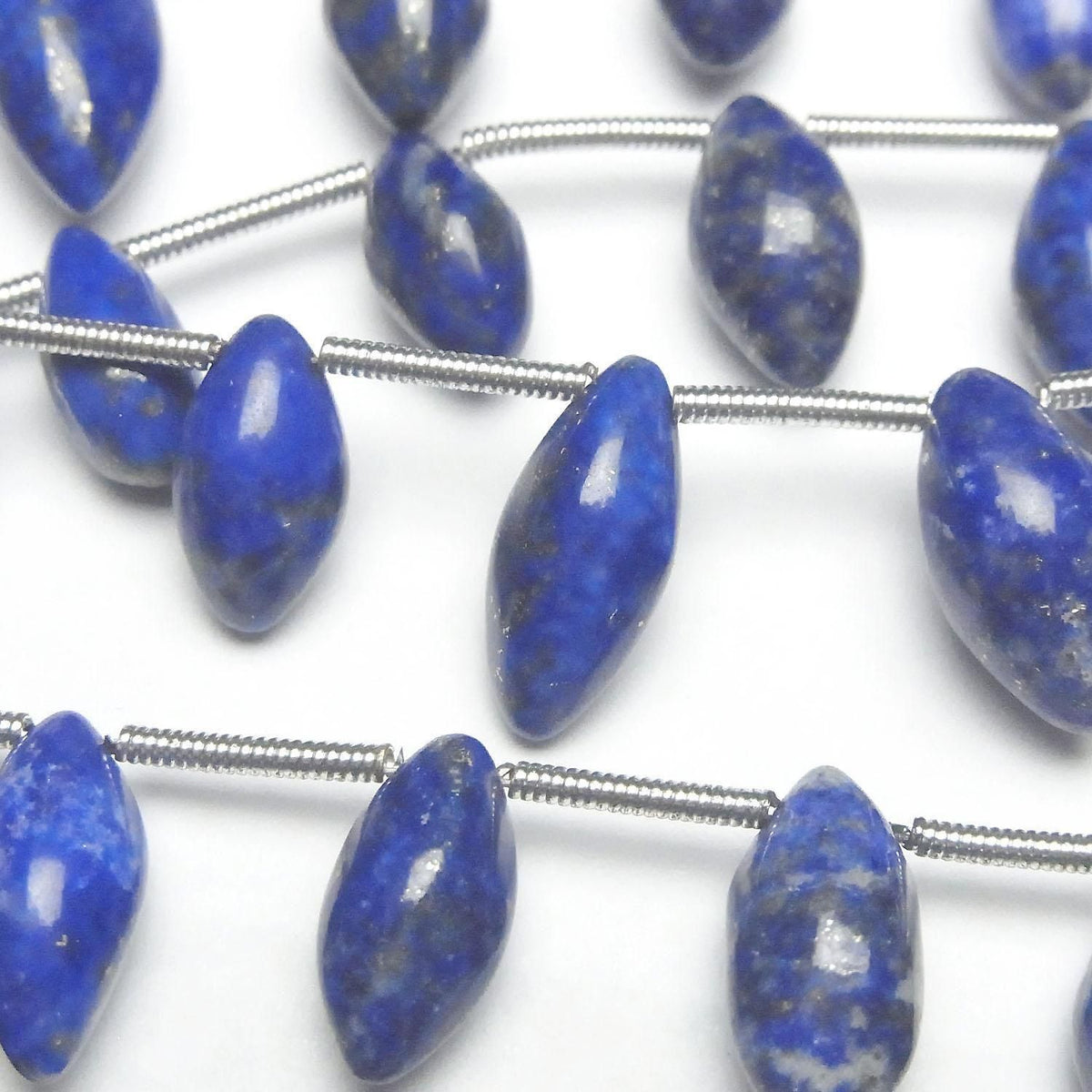 Lapislazuli AA+ Marquise Rice (Smooth) 1strand beads (14pcs )