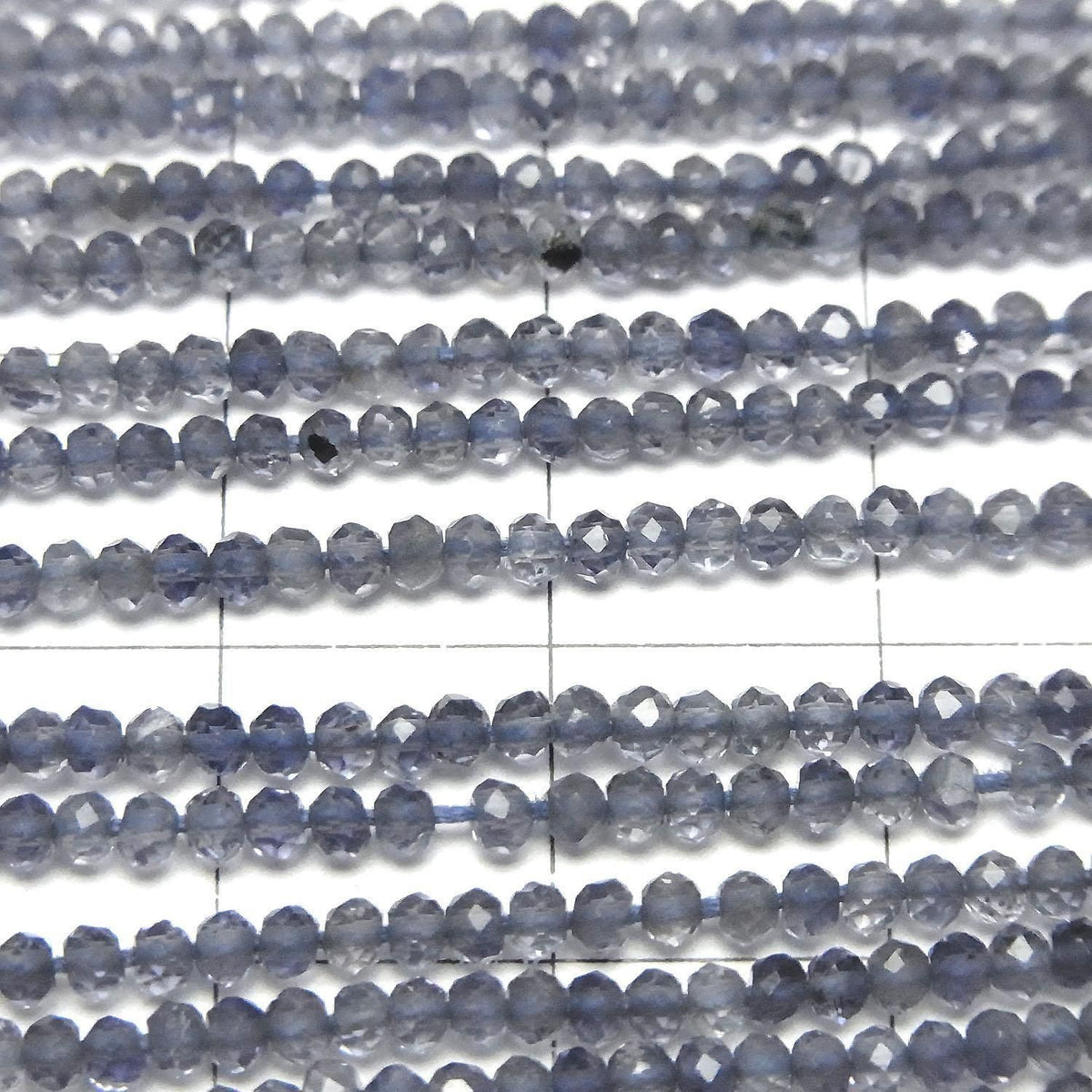High Quality Iolite AAA Semi-Faceted Round 2mm 1strand beads (aprx.13inch/31cm)High Quality!