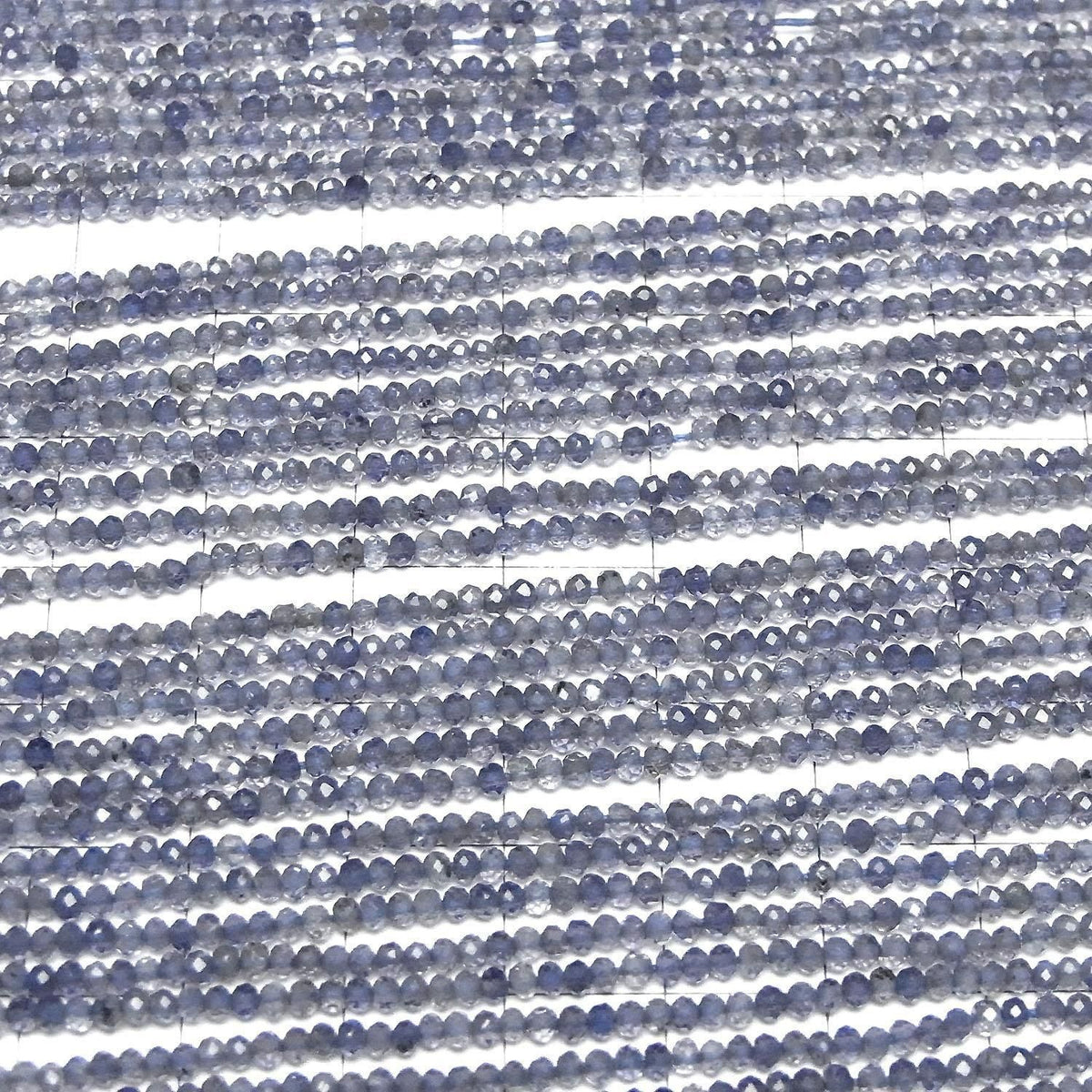 High Quality Iolite AAA Semi-Faceted Round 2mm 1strand beads (aprx.13inch/31cm)High Quality!