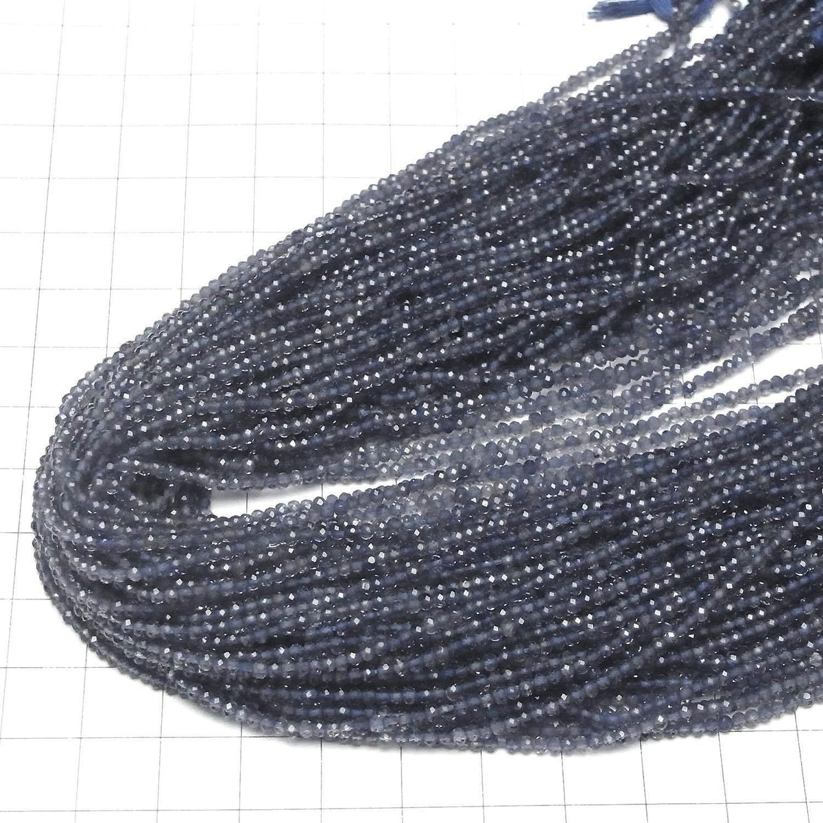 High Quality Iolite AAA Semi-Faceted Round 2mm 1strand beads (aprx.13inch/31cm)High Quality!