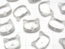 [Video] Crystal AA Cat Motif 10x12mm [Half Drilled Hole (Back)] 2pcs