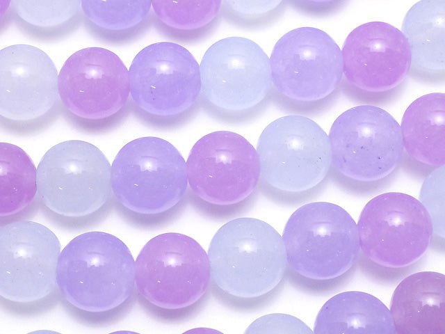 3 colors Mix Color Jade Round 8mm Purple 1strand beads (aprx.15inch / 37cm)