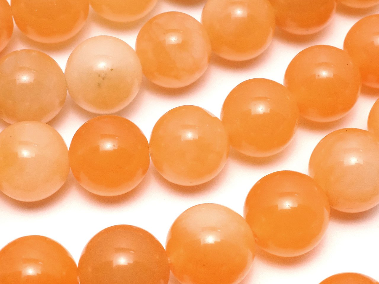 Orange Jade Round 10mm 1strand beads (aprx.15inch / 37cm)