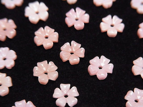 [Video] Queen Conch Shell AAA Flower Carving 6mm Center Hole 4pcs