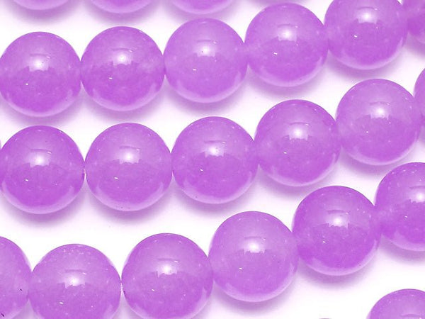 Purple Color Jade Round 10mm 1strand beads (aprx.15inch / 37cm)