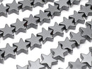 [Video] Hematite star 6x6mm x 2mm 1strand beads (aprx.15inch / 36cm)