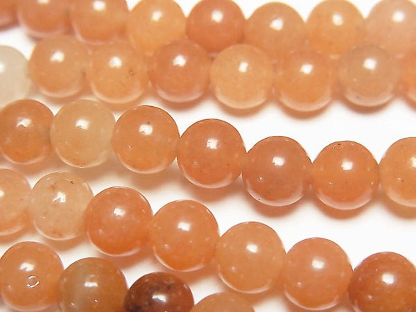 1strand $3.79! Orange Aventurine Round 6mm 1strand beads (aprx.15inch / 37cm)