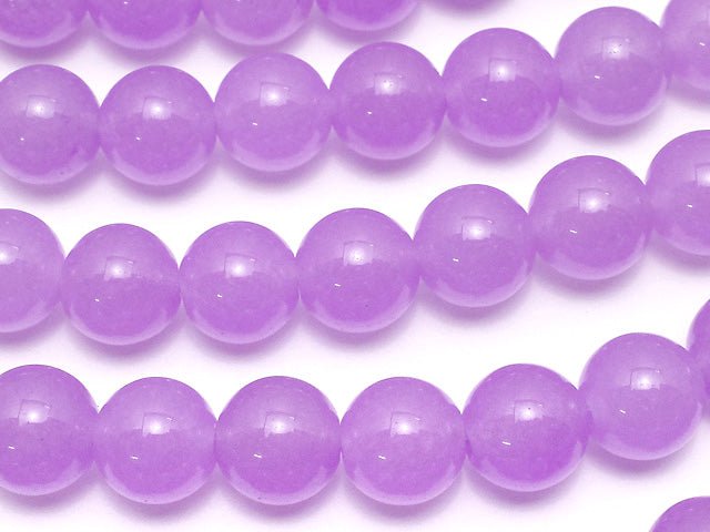 Purple color Jade Round 8mm 1strand beads (aprx.15inch/36cm)