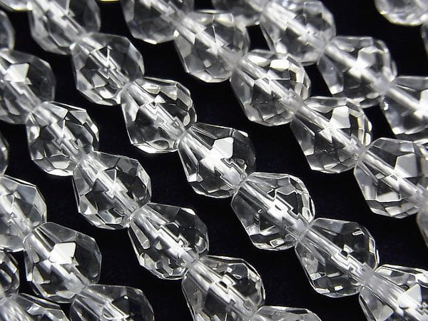 [Video] Crystal AAA Faceted Drop 8 x 8 x 8 mm half or 1 strand beads (aprx. 15 inch / 37 cm)