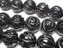 [Video] Onyx AAA Round Rose Cut 16mm 1/4 or 1strand beads (aprx.14inch/35cm)