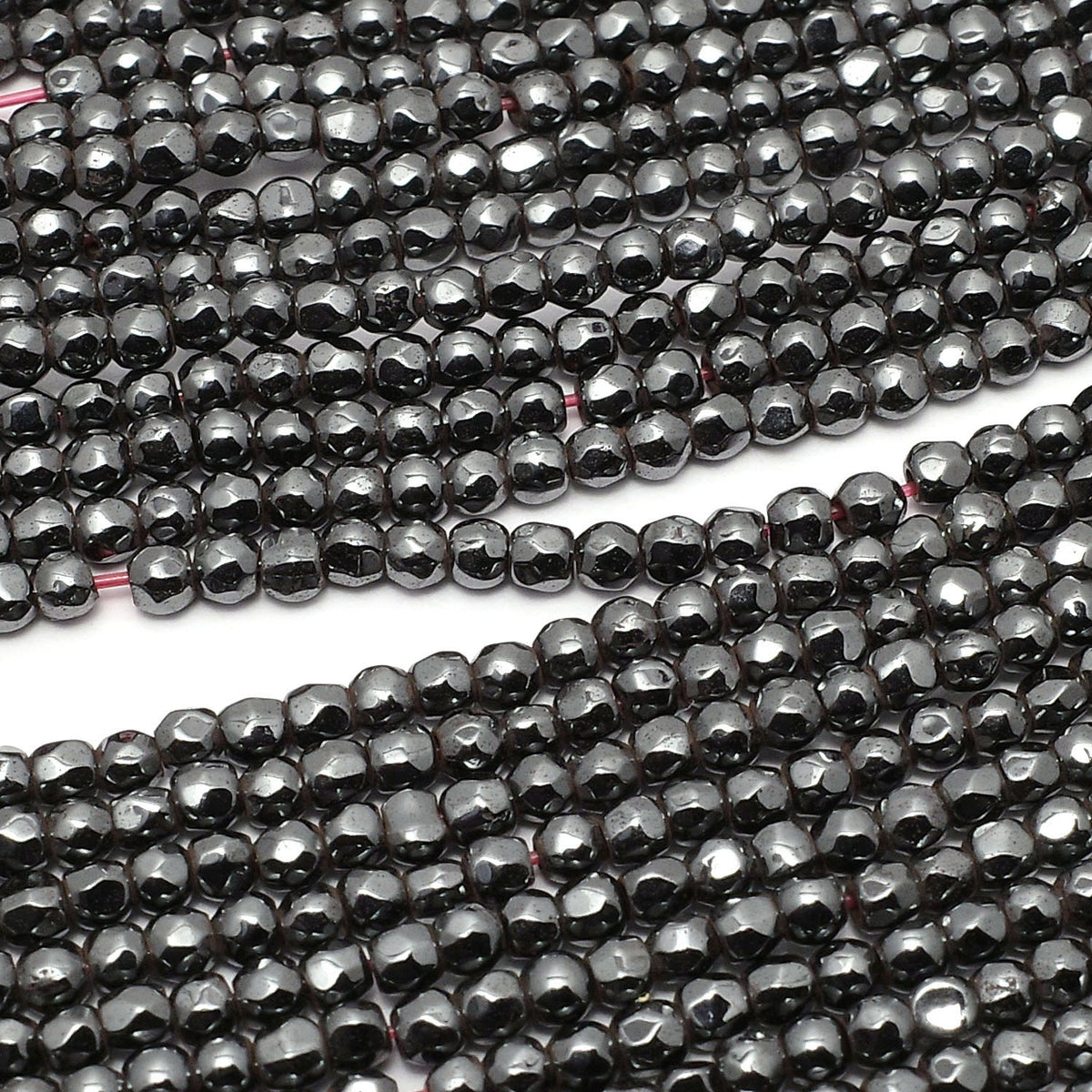 Magnetic! Hematite Faceted Round 2mm 1strand beads (aprx.15inch/37cm)