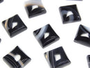 [Video] Striped Onyx AAA Square Cabochon 10x10mm 5pcs
