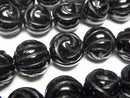 [Video] Onyx AAA Round Rose Cut 14mm half or 1strand beads (aprx.15inch/38cm)