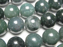 [Video] Moss Agate  Round 12mm 1strand beads (aprx.15inch/36cm)