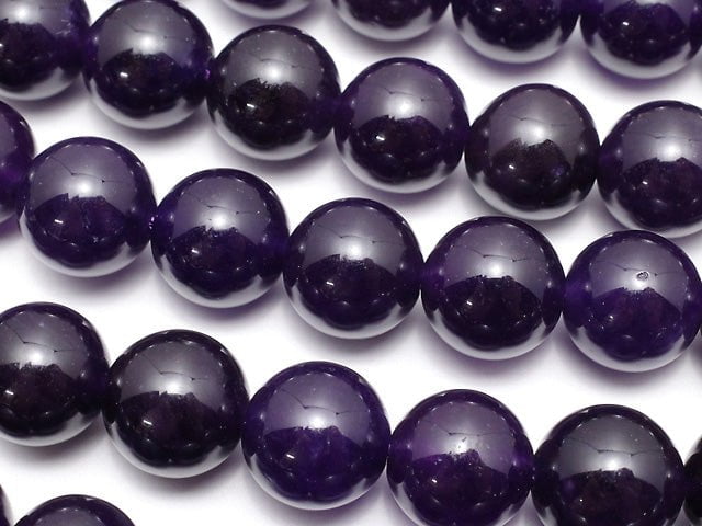 Dark Purple Color Jade Round 10mm 1strand beads (aprx.15inch / 36cm)