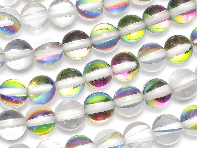 [Video]Rainbow Luna Flash Round 6mm 1strand beads (aprx.15inch/36cm)