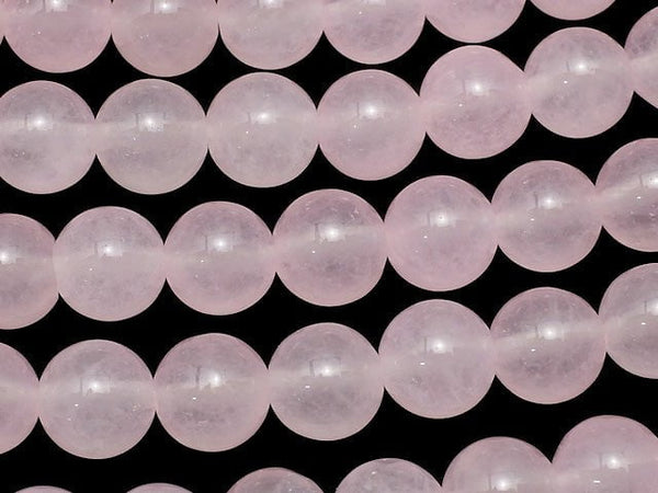 Pink Color Jade (Clear Type) Round 8mm 1strand beads (aprx.15inch / 36cm)