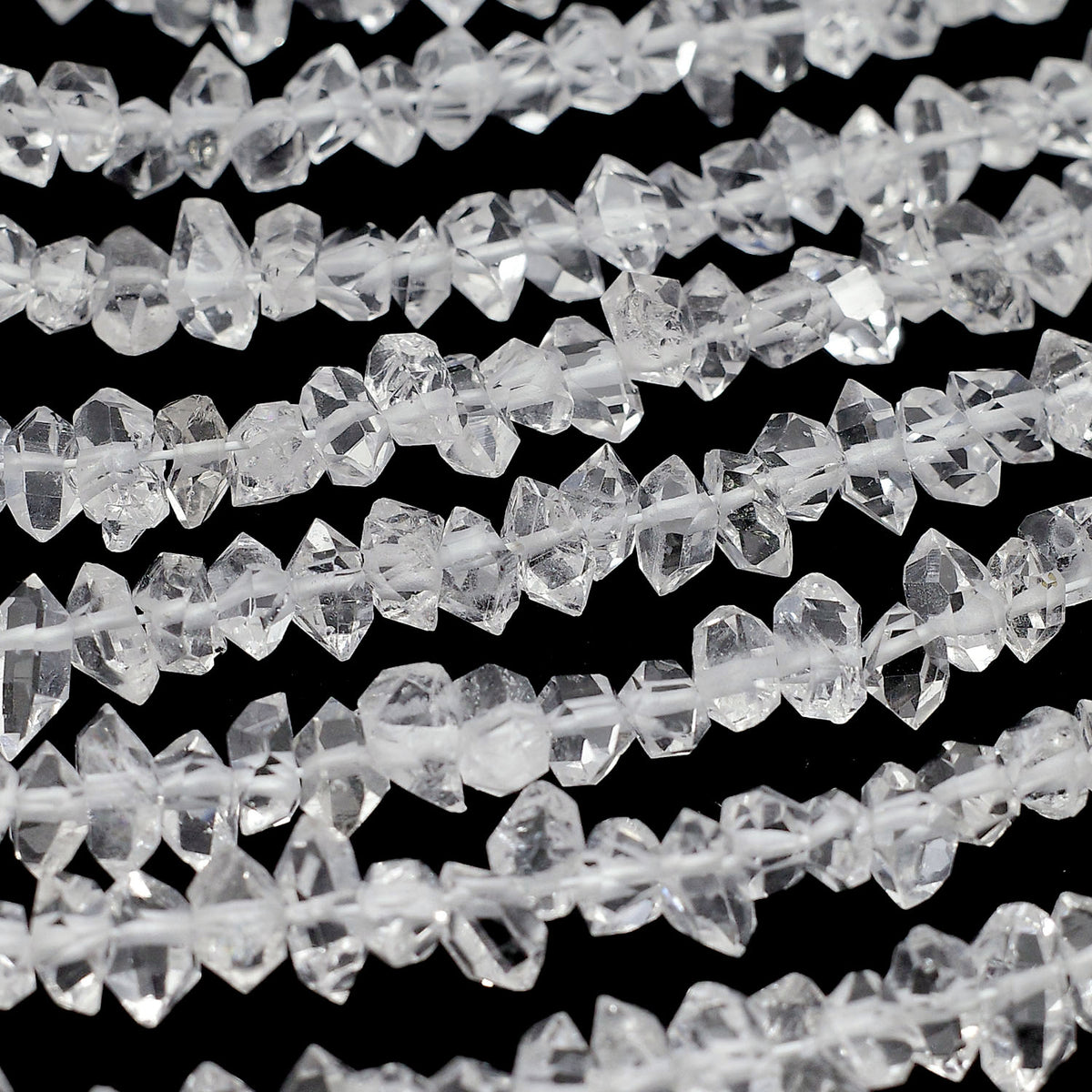 NYHerkimer Diamond AAA Rough Rock [S size] half or 1strand beads (aprx.15inch/37cm)