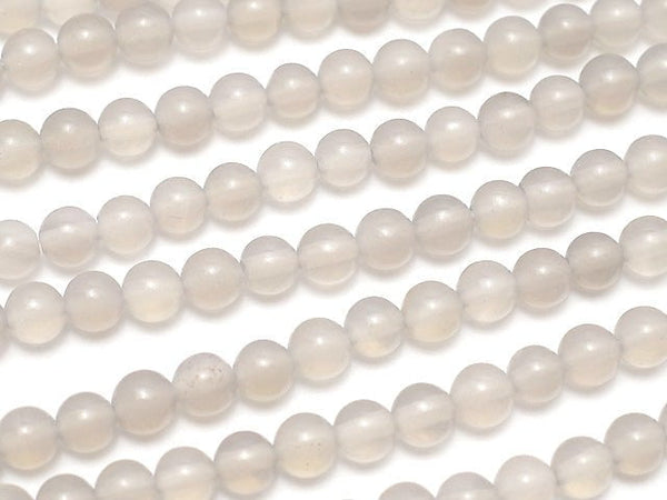 Gray Onyx AAA Round 4mm 1strand beads (aprx.15inch / 37cm)