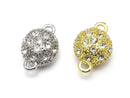 Metal Parts Rhinestone entering magnet clasp [10 mm] [12 mm] 2 pairs $2.79!