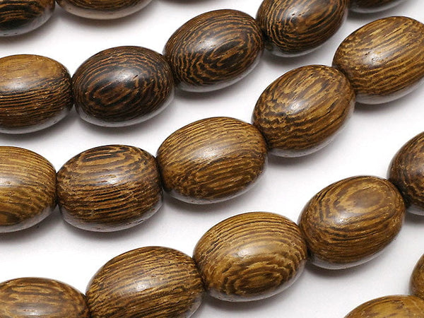 Wood Beads  Rice 15x10x10mm 1strand beads (aprx.15inch/38cm)