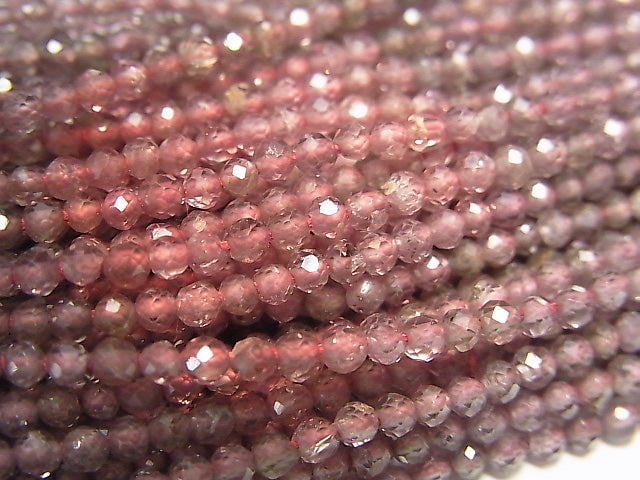 [Video]High Quality! color change Garnet AAA Faceted Round 2mm half or 1strand beads (aprx.12inch/30cm)
