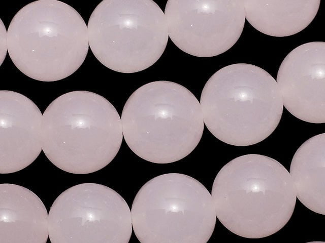 Light Pink Jade Round 12mm 1strand beads (aprx.15inch / 36cm)