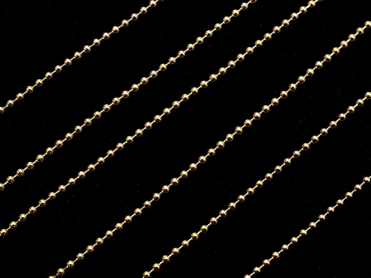 14KGF Kugelkette 1.0mm [40cm] Halskette 1 Stück