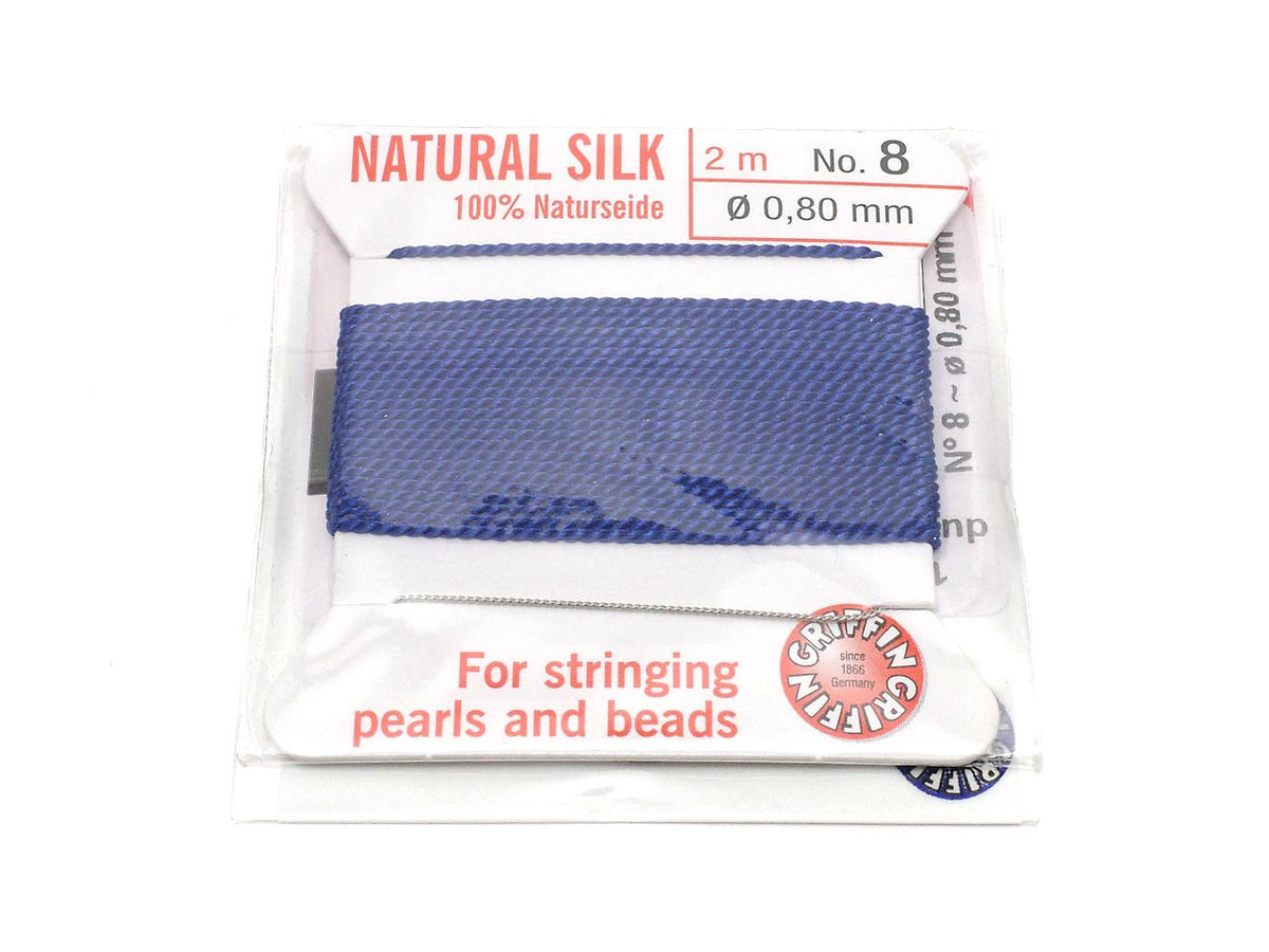 Griffin Cord (Silk Bead Cord Thread) [0.75mm-1.05mm] Dark Blue 1pc