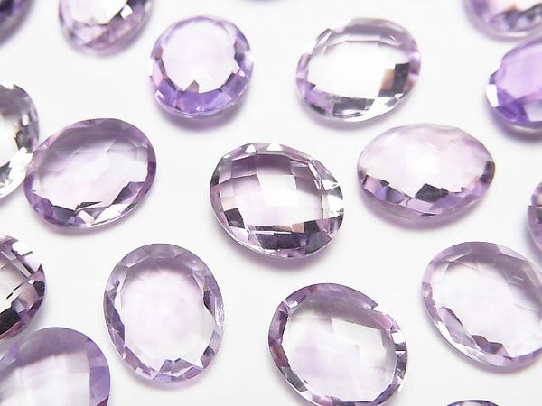 [Video] High Quality Pink Amethyst AAA Loose stone Faceted Oval 11x9mm 5pcs