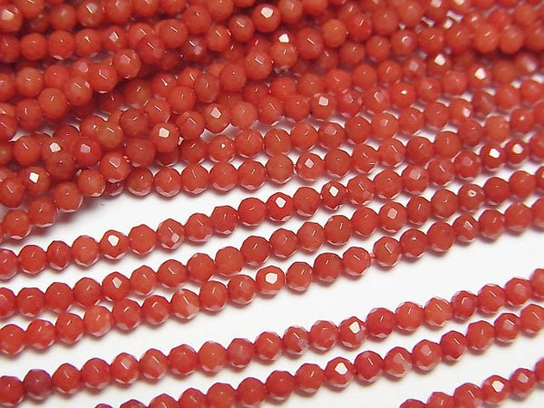 [Video] High Quality! 1strand $5.79! Red Agate AAA Faceted Round 2mm 1strand beads (aprx.15inch / 37cm)