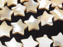 [Video] Mother of Pearl MOP Beige Star [6mm] [8mm] [10mm] [12mm] 1strand beads (aprx.15inch / 38cm)